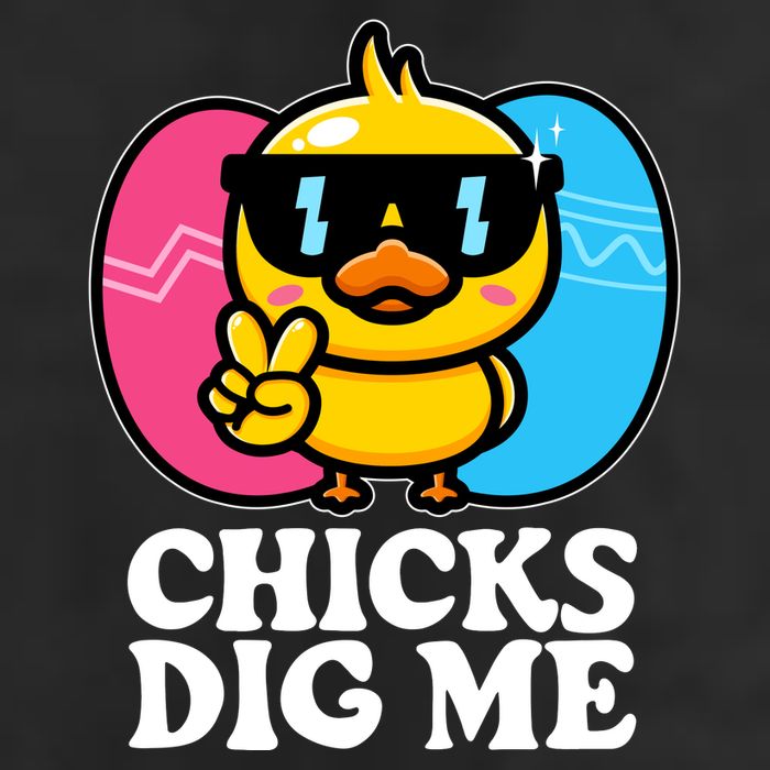 Funny Easter Chicks Dig Me Adult Drive Performance Visor