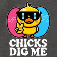 Funny Easter Chicks Dig Me Vector Backpack