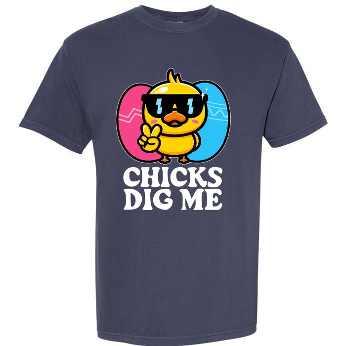 Funny Easter Chicks Dig Me Garment-Dyed Heavyweight T-Shirt