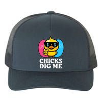 Funny Easter Chicks Dig Me Yupoong Adult 5-Panel Trucker Hat