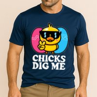 Funny Easter Chicks Dig Me Cooling Performance Crew T-Shirt