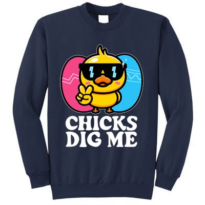 Funny Easter Chicks Dig Me Sweatshirt