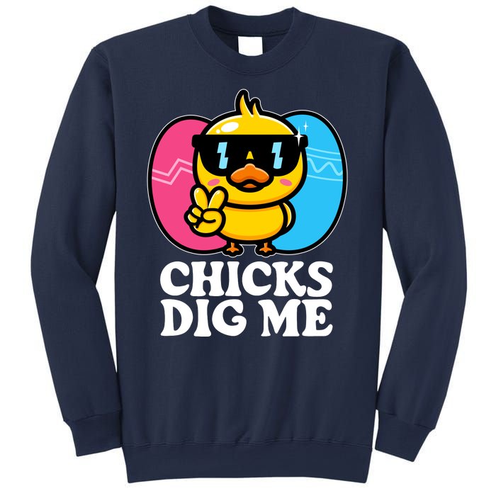 Funny Easter Chicks Dig Me Sweatshirt