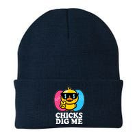 Funny Easter Chicks Dig Me Knit Cap Winter Beanie