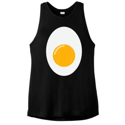 Fried Egg Cute Lazy Halloween Costume Ladies PosiCharge Tri-Blend Wicking Tank