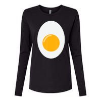 Fried Egg Cute Lazy Halloween Costume Womens Cotton Relaxed Long Sleeve T-Shirt