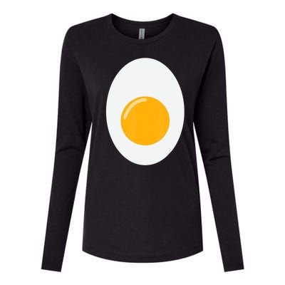 Fried Egg Cute Lazy Halloween Costume Womens Cotton Relaxed Long Sleeve T-Shirt