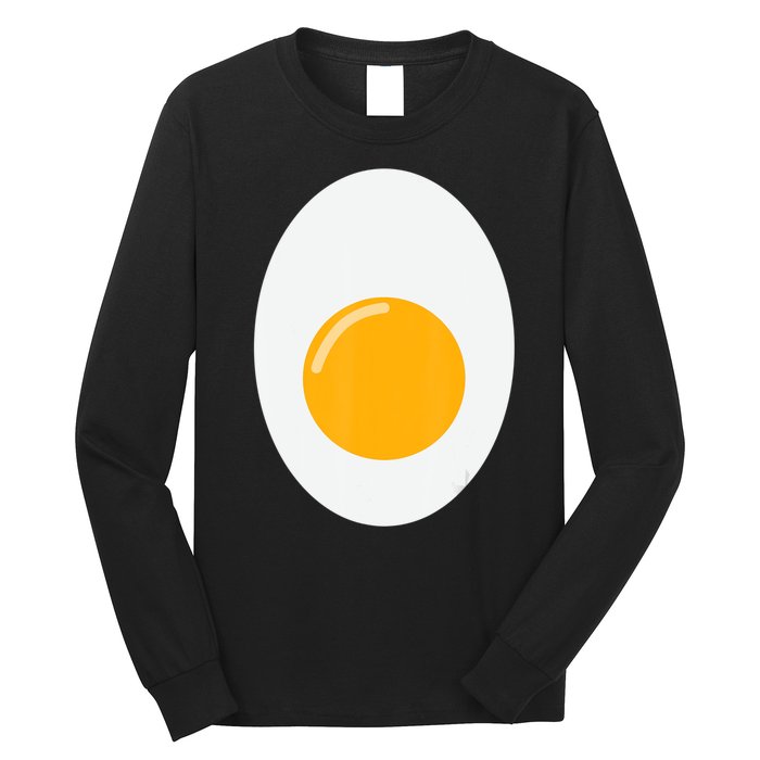 Fried Egg Cute Lazy Halloween Costume Long Sleeve Shirt