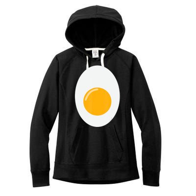 Fried Egg Cute Lazy Halloween Costume Women's Fleece Hoodie