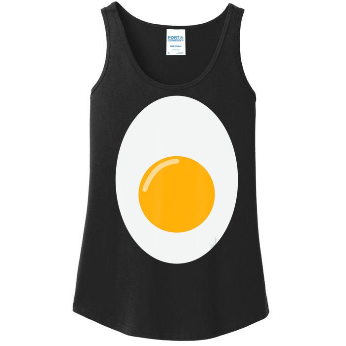 Fried Egg Cute Lazy Halloween Costume Ladies Essential Tank