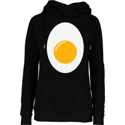 Fried Egg Cute Lazy Halloween Costume Womens Funnel Neck Pullover Hood