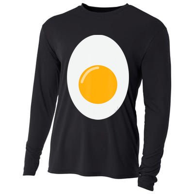 Fried Egg Cute Lazy Halloween Costume Cooling Performance Long Sleeve Crew