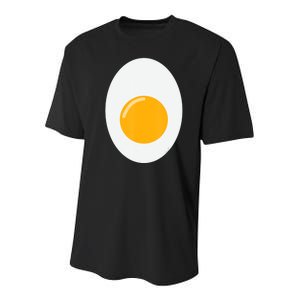 Fried Egg Cute Lazy Halloween Costume Youth Performance Sprint T-Shirt