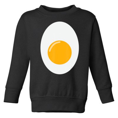 Fried Egg Cute Lazy Halloween Costume Toddler Sweatshirt