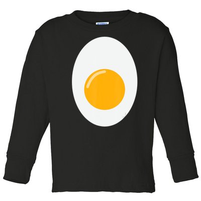 Fried Egg Cute Lazy Halloween Costume Toddler Long Sleeve Shirt