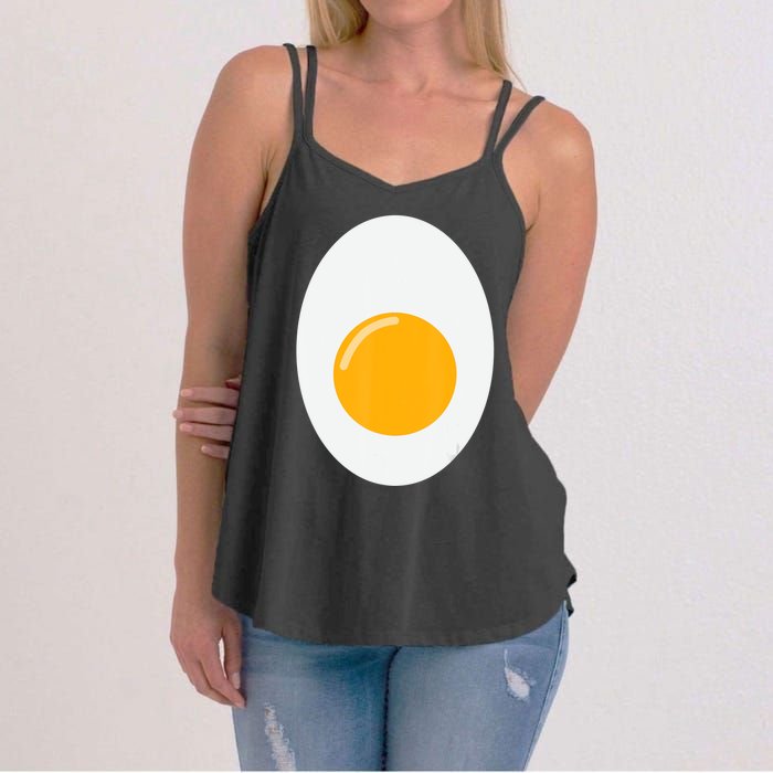 Fried Egg Cute Lazy Halloween Costume Women's Strappy Tank