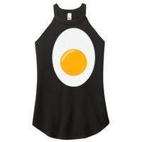 Fried Egg Cute Lazy Halloween Costume Women's Perfect Tri Rocker Tank