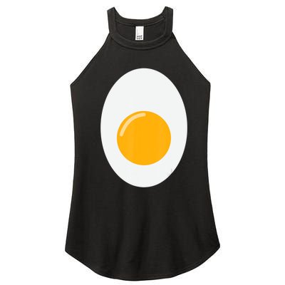 Fried Egg Cute Lazy Halloween Costume Women's Perfect Tri Rocker Tank