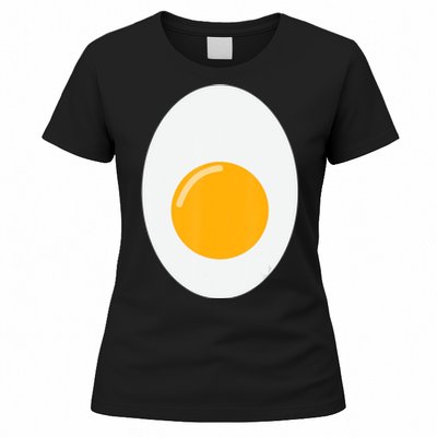 Fried Egg Cute Lazy Halloween Costume Women's T-Shirt