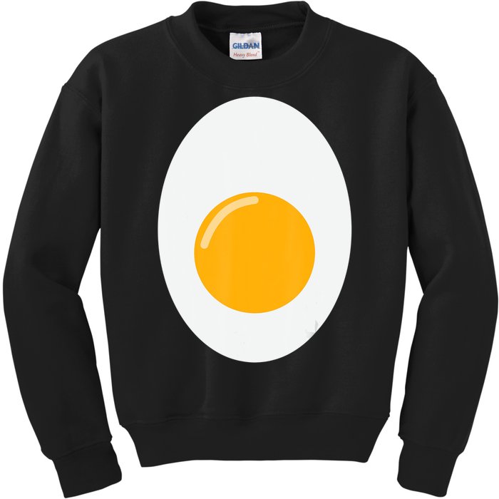 Fried Egg Cute Lazy Halloween Costume Kids Sweatshirt