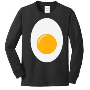 Fried Egg Cute Lazy Halloween Costume Kids Long Sleeve Shirt