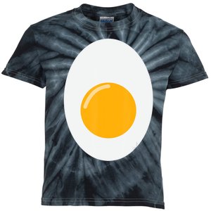 Fried Egg Cute Lazy Halloween Costume Kids Tie-Dye T-Shirt