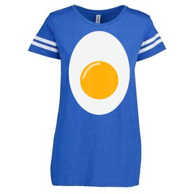 Fried Egg Cute Lazy Halloween Costume Enza Ladies Jersey Football T-Shirt