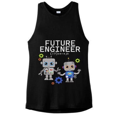 Future Engineer Costume Robot Robotics Ladies PosiCharge Tri-Blend Wicking Tank