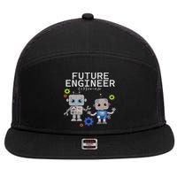 Future Engineer Costume Robot Robotics 7 Panel Mesh Trucker Snapback Hat