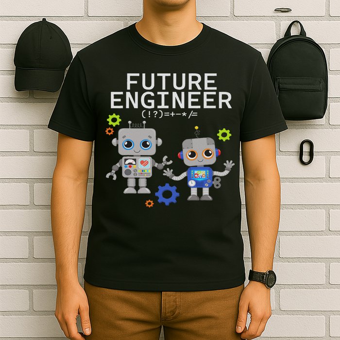 Future Engineer Costume Robot Robotics T-Shirt