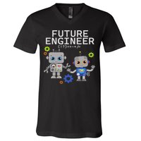 Future Engineer Costume Robot Robotics V-Neck T-Shirt