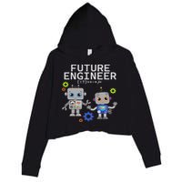 Future Engineer Costume Robot Robotics Crop Fleece Hoodie