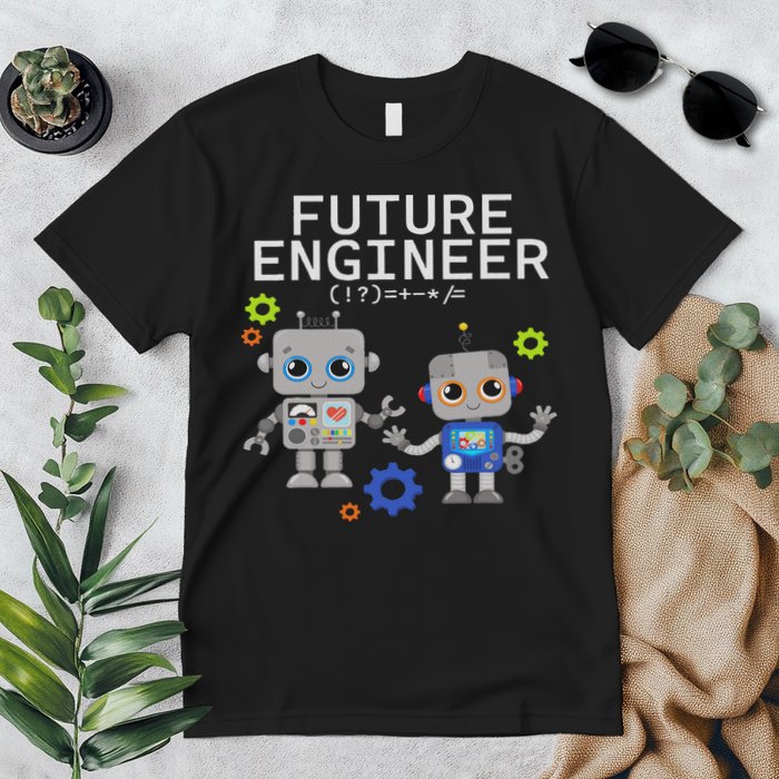 Future Engineer Costume Robot Robotics Premium T-Shirt