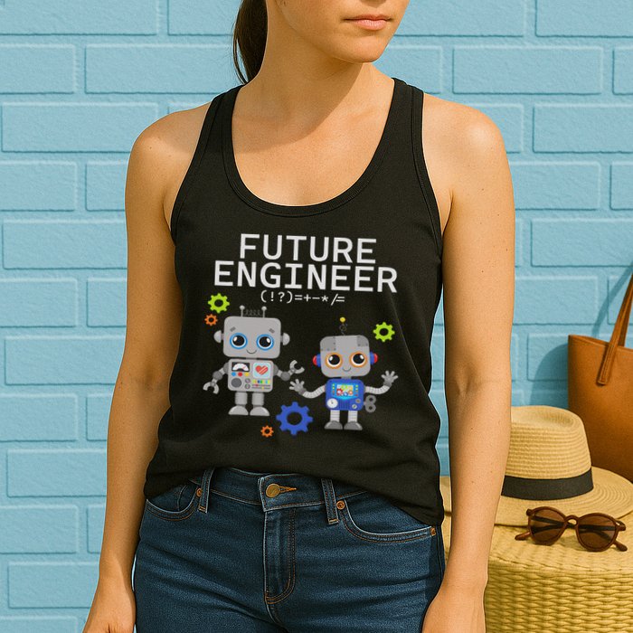 Future Engineer Costume Robot Robotics Womens Tank Top