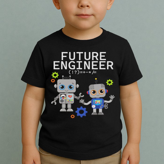 Future Engineer Costume Robot Robotics Toddler T-Shirt