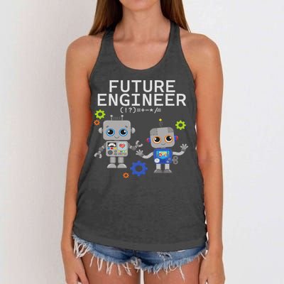 Future Engineer Costume Robot Robotics Women's Knotted Racerback Tank