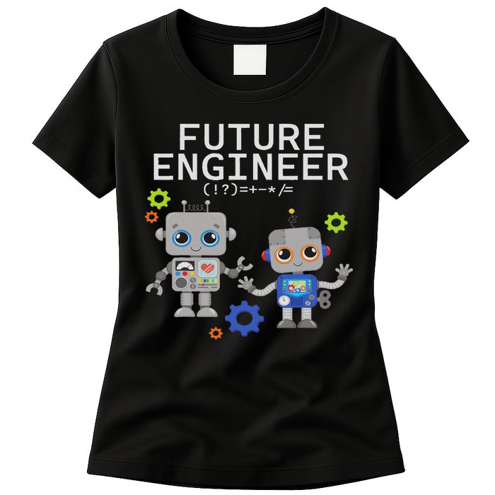 Future Engineer Costume Robot Robotics Womens T-Shirt