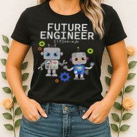 Future Engineer Costume Robot Robotics Womens T-Shirt