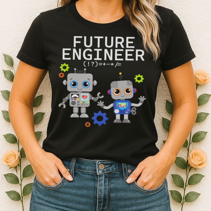 Future Engineer Costume Robot Robotics Womens T-Shirt
