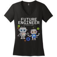 Future Engineer Costume Robot Robotics Women's V-Neck T-Shirt