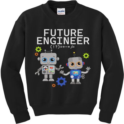 Future Engineer Costume Robot Robotics Kids Sweatshirt