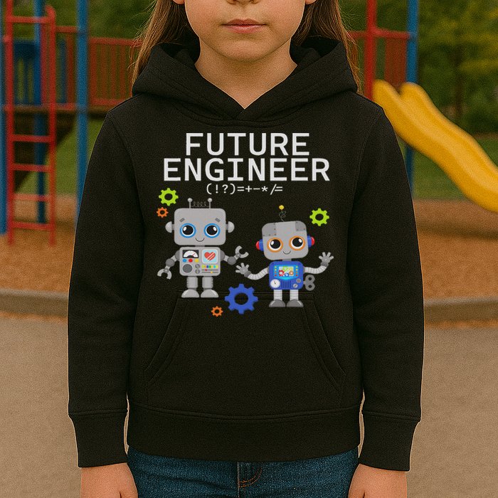 Future Engineer Costume Robot Robotics Kids Hoodie