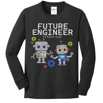 Future Engineer Costume Robot Robotics Kids Long Sleeve Shirt
