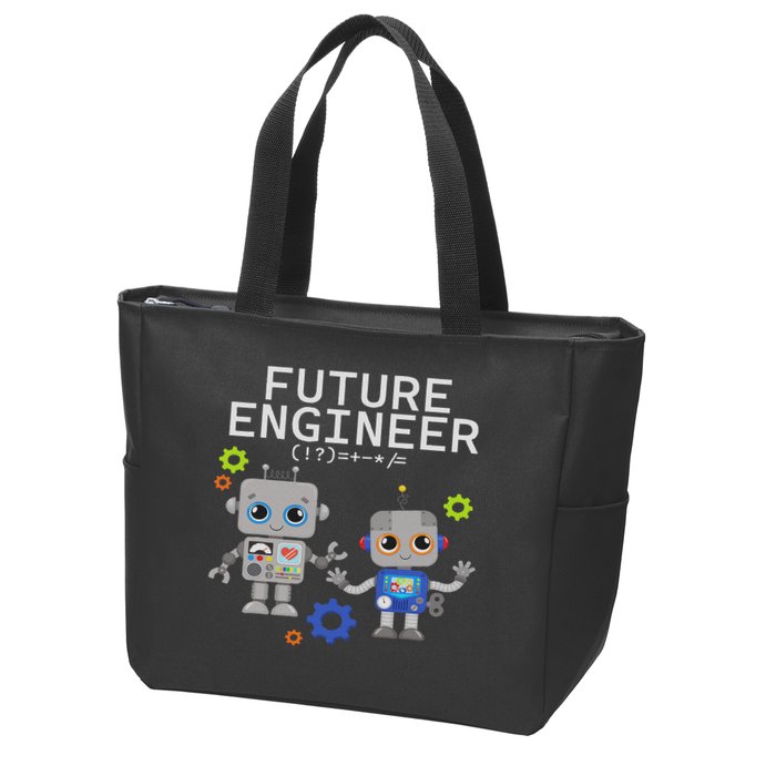 Future Engineer Costume Robot Robotics Zip Tote Bag