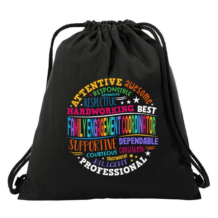 Family Engagement Coordinator Drawstring Bag
