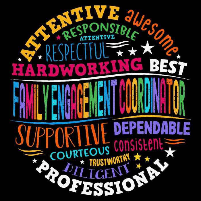 Family Engagement Coordinator Drawstring Bag