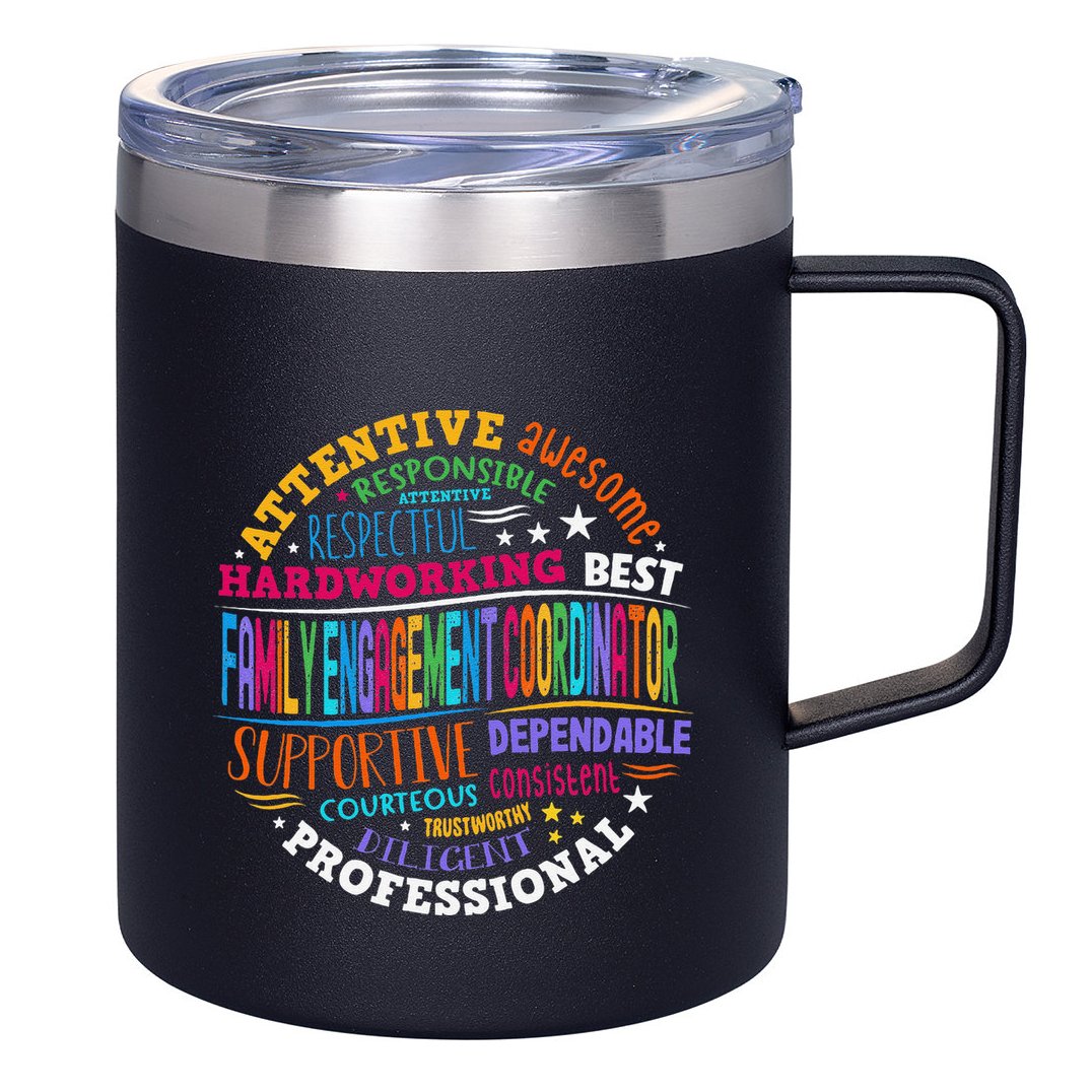Family Engagement Coordinator 12oz Stainless Steel Coffee Mug