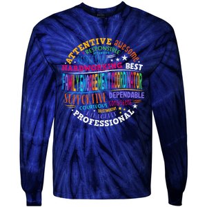 Family Engagement Coordinator Tie-Dye Long Sleeve Shirt