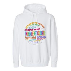 Family Engagement Coordinator Garment-Dyed Fleece Hoodie