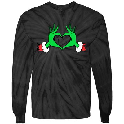 Funny Elf Christmas Gift For Winter Tie-Dye Long Sleeve Shirt